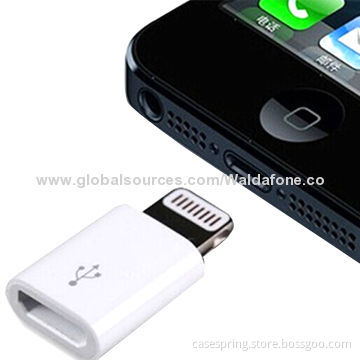 Factory price micro 5 pins female adapter for iPhone 5/5sNew